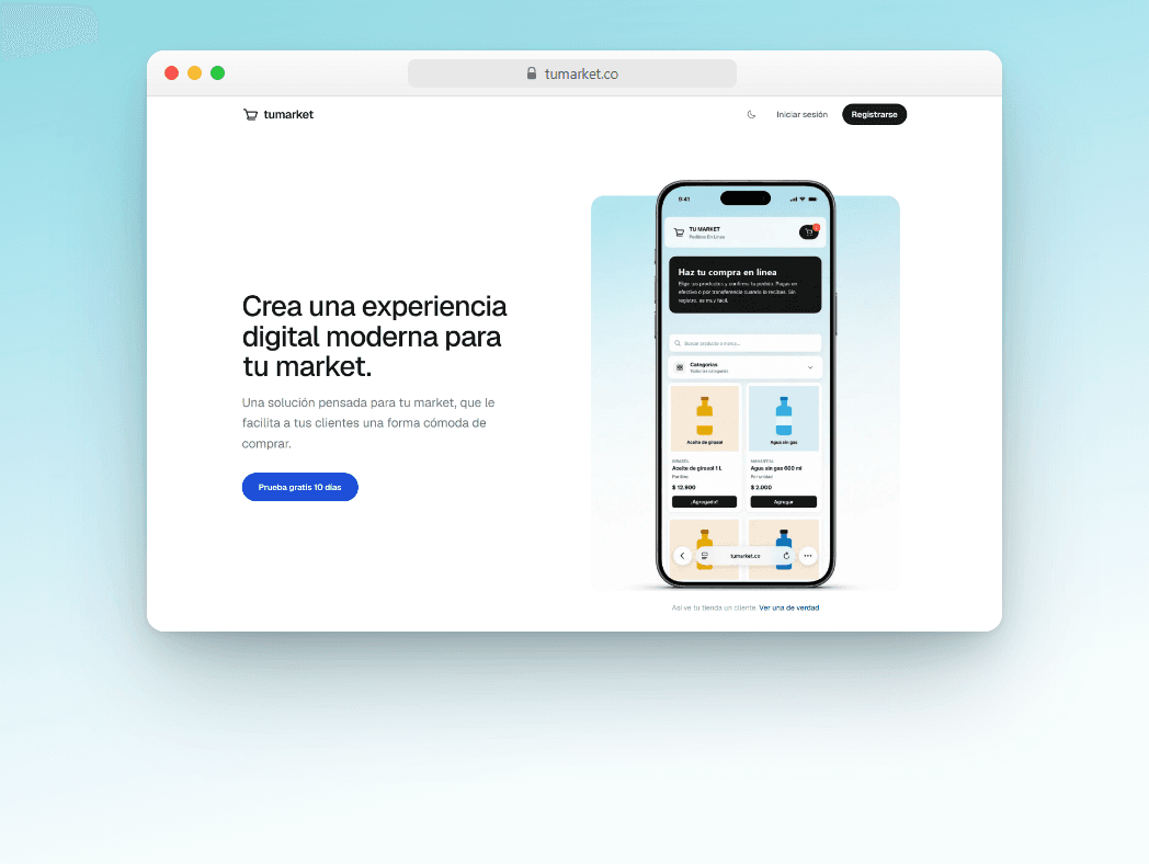 TUMARKET.CO — Online ordering platform for local markets & grocery stores.